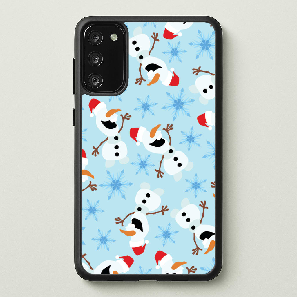 Snowman Pattern - Disney Christmas Phone Case for Galaxy A41