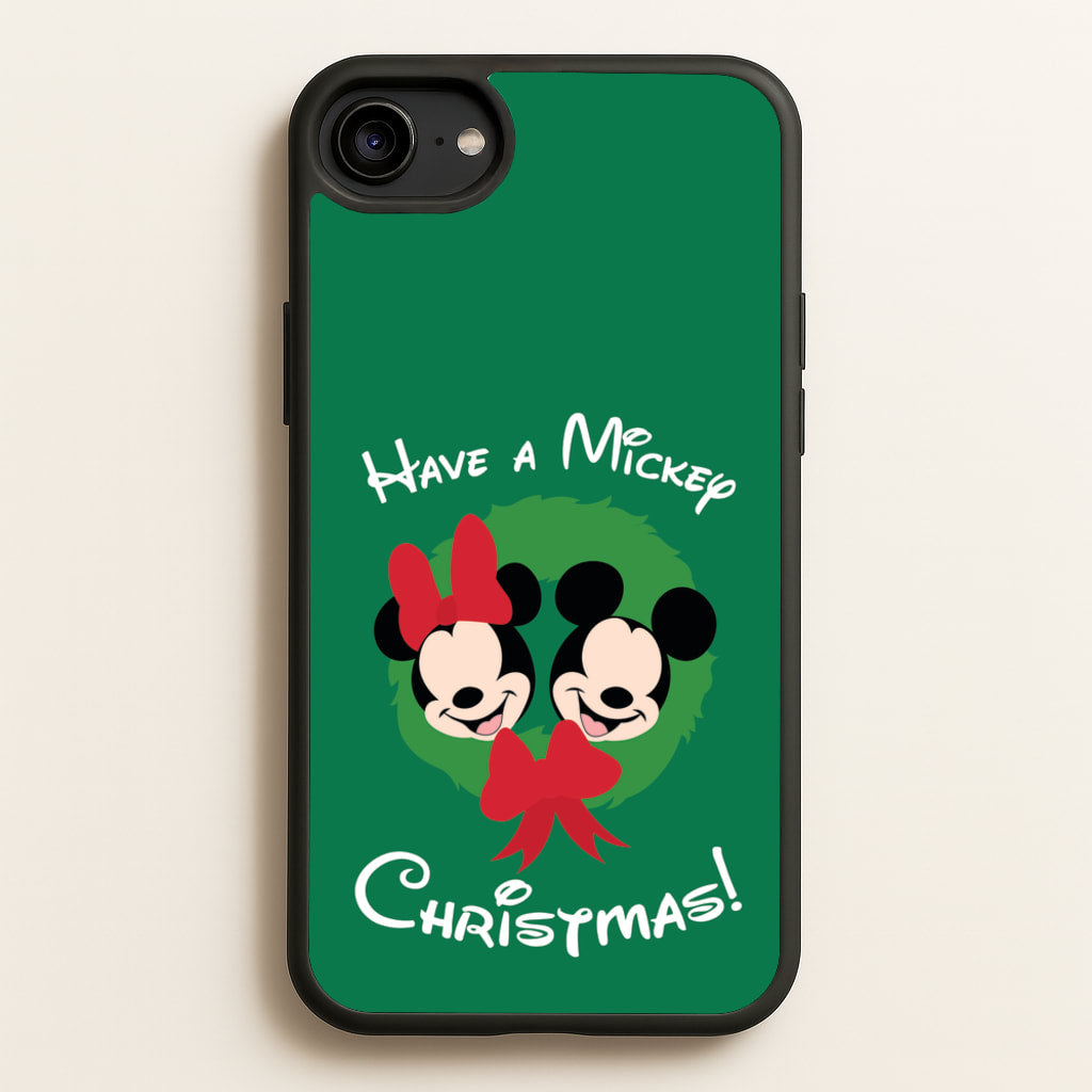 Have A Mickey Christmas - Disney Christmas Phone Case for iPhone 6 / 7 / 8 / SE