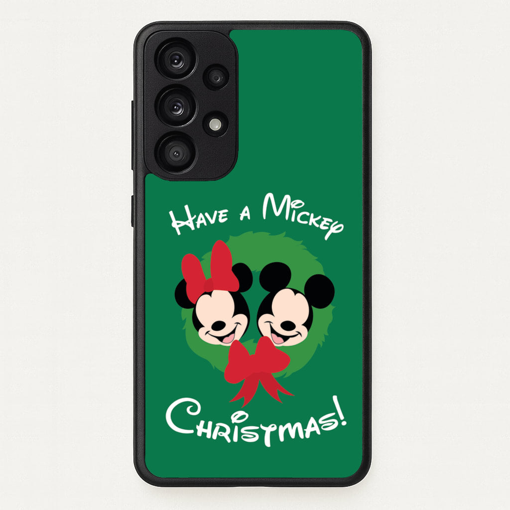 Have A Mickey Christmas - Disney Christmas Phone Case for Galaxy A33