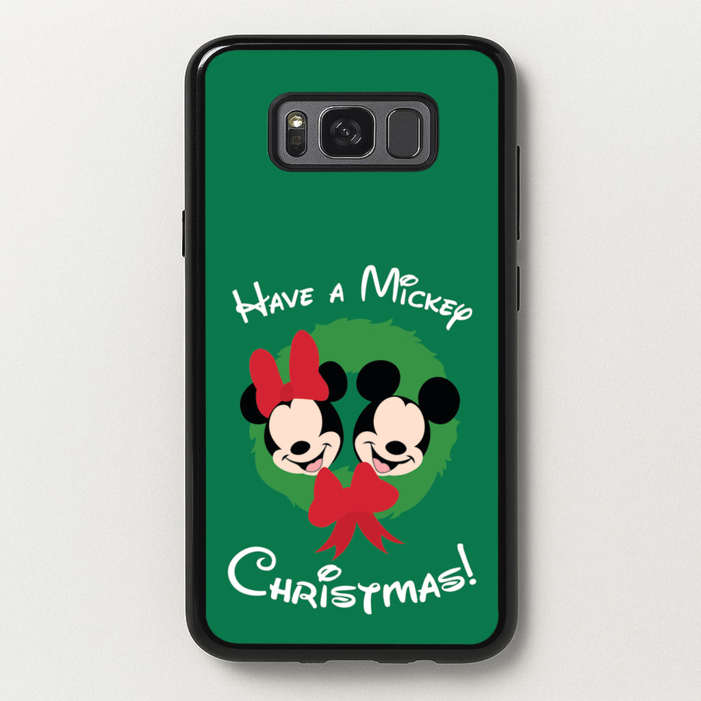 Have A Mickey Christmas - Disney Christmas Phone Case for Galaxy S8