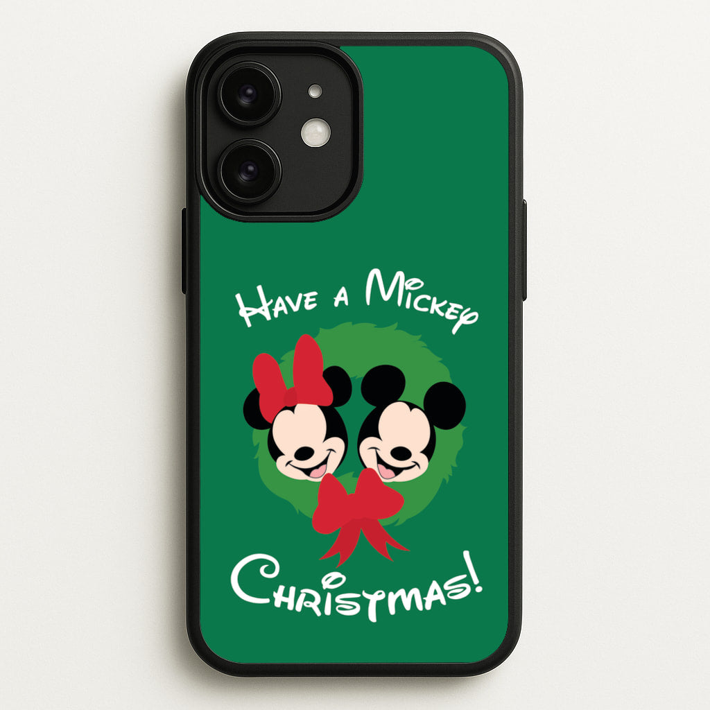 Have A Mickey Christmas - Disney Christmas Phone Case for iPhone 11