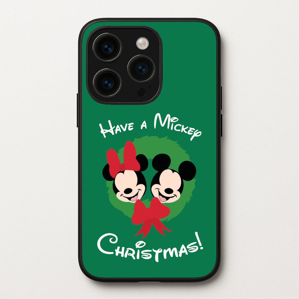 Have A Mickey Christmas - Disney Christmas Phone Case for iPhone 15 Pro
