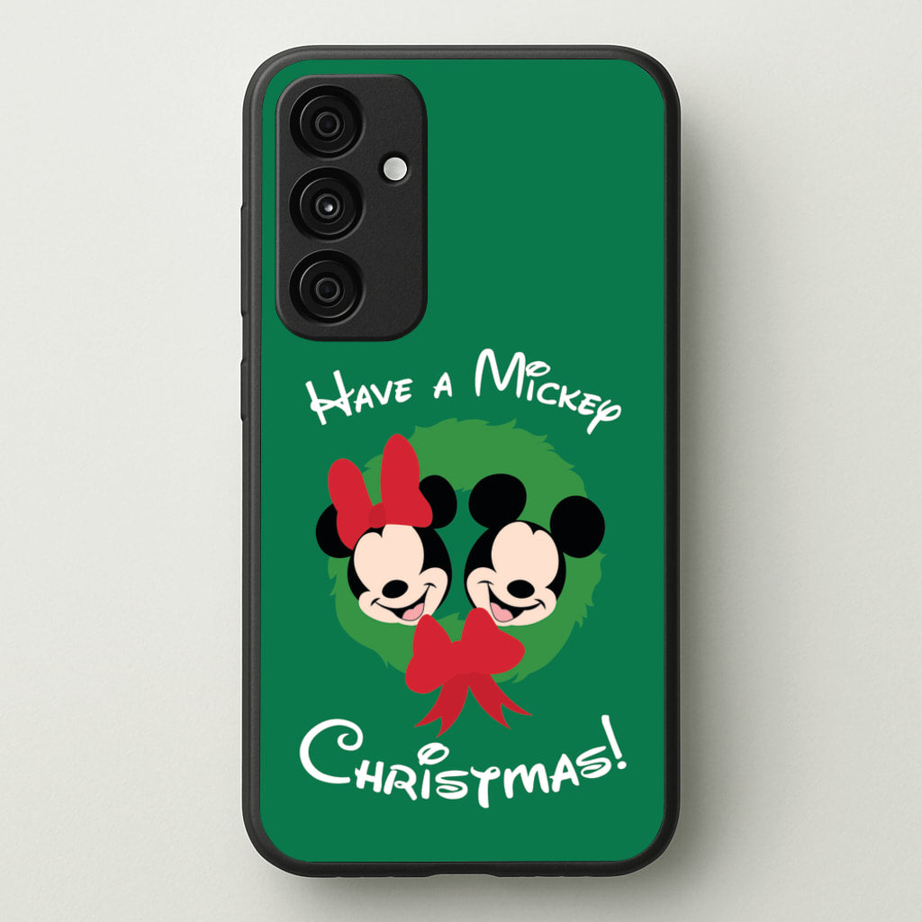 Have A Mickey Christmas - Disney Christmas Phone Case for Galaxy A35