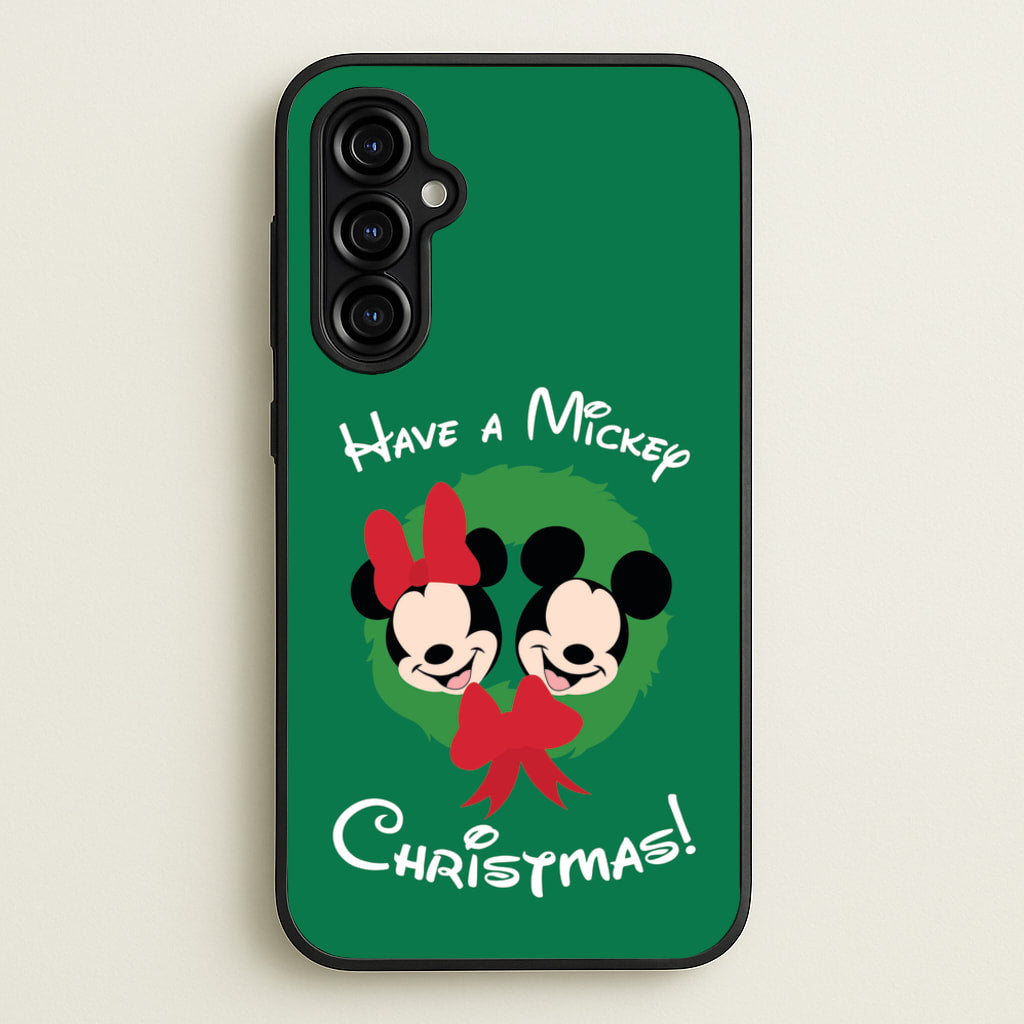 Have A Mickey Christmas - Disney Christmas Phone Case for Galaxy A54