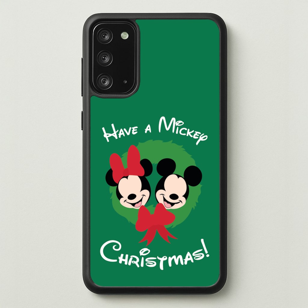 Have A Mickey Christmas - Disney Christmas Phone Case for Galaxy Note 20
