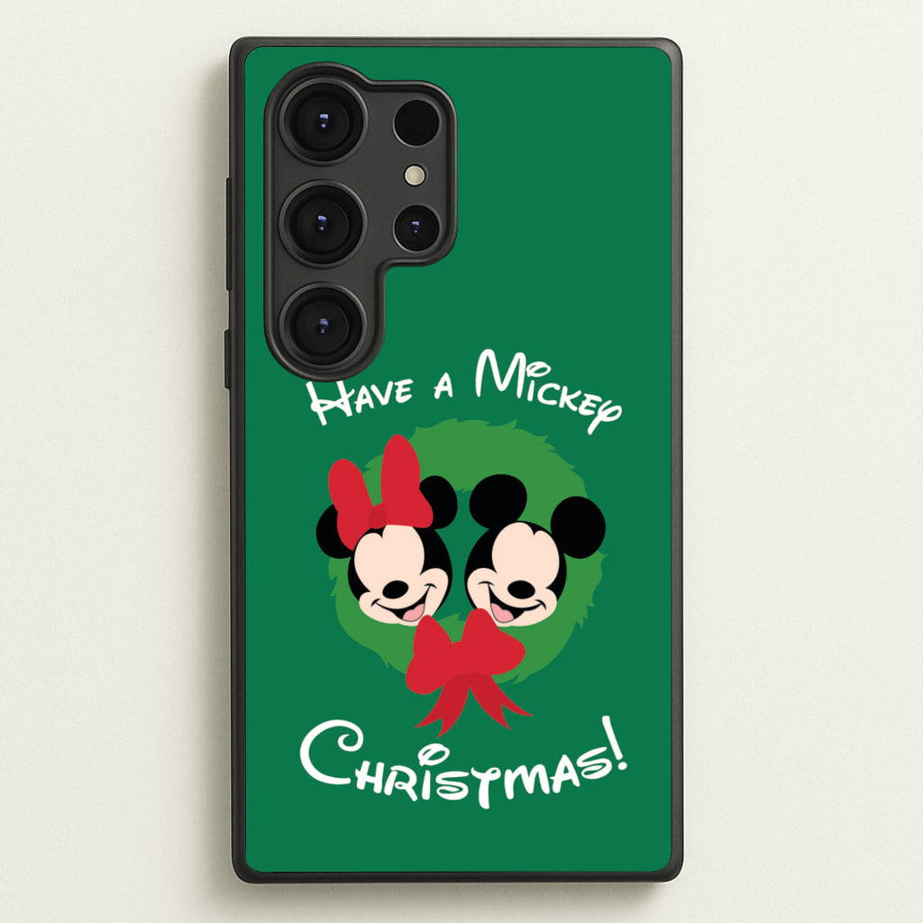 Have A Mickey Christmas - Disney Christmas Phone Case for Galaxy S25 Ultra