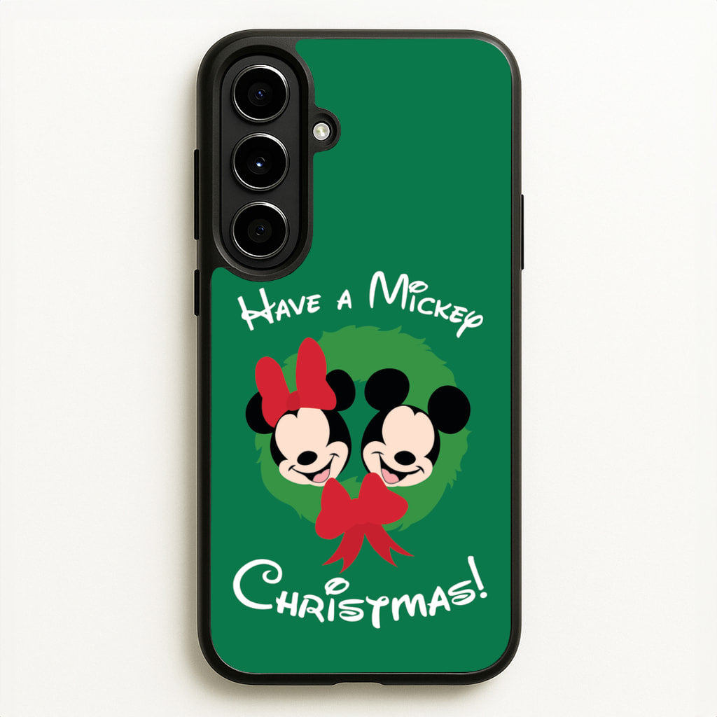 Have A Mickey Christmas - Disney Christmas Phone Case for Galaxy A56