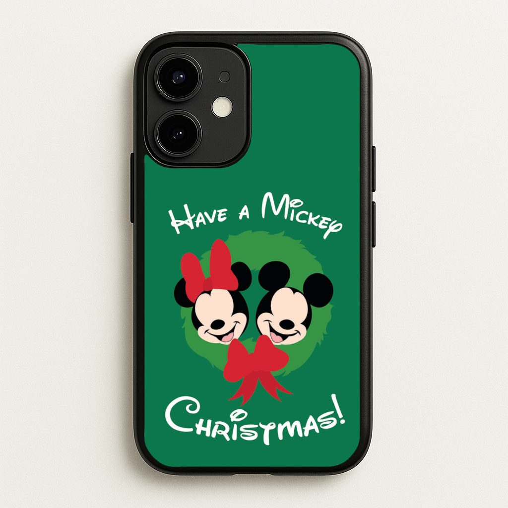 Have A Mickey Christmas - Disney Christmas Phone Case for iPhone 12 / 12 Pro