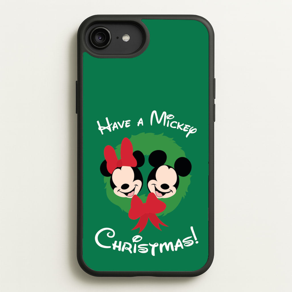 Have A Mickey Christmas - Disney Christmas Phone Case for iPhone 6 Plus / 7 Plus / 8 Plus
