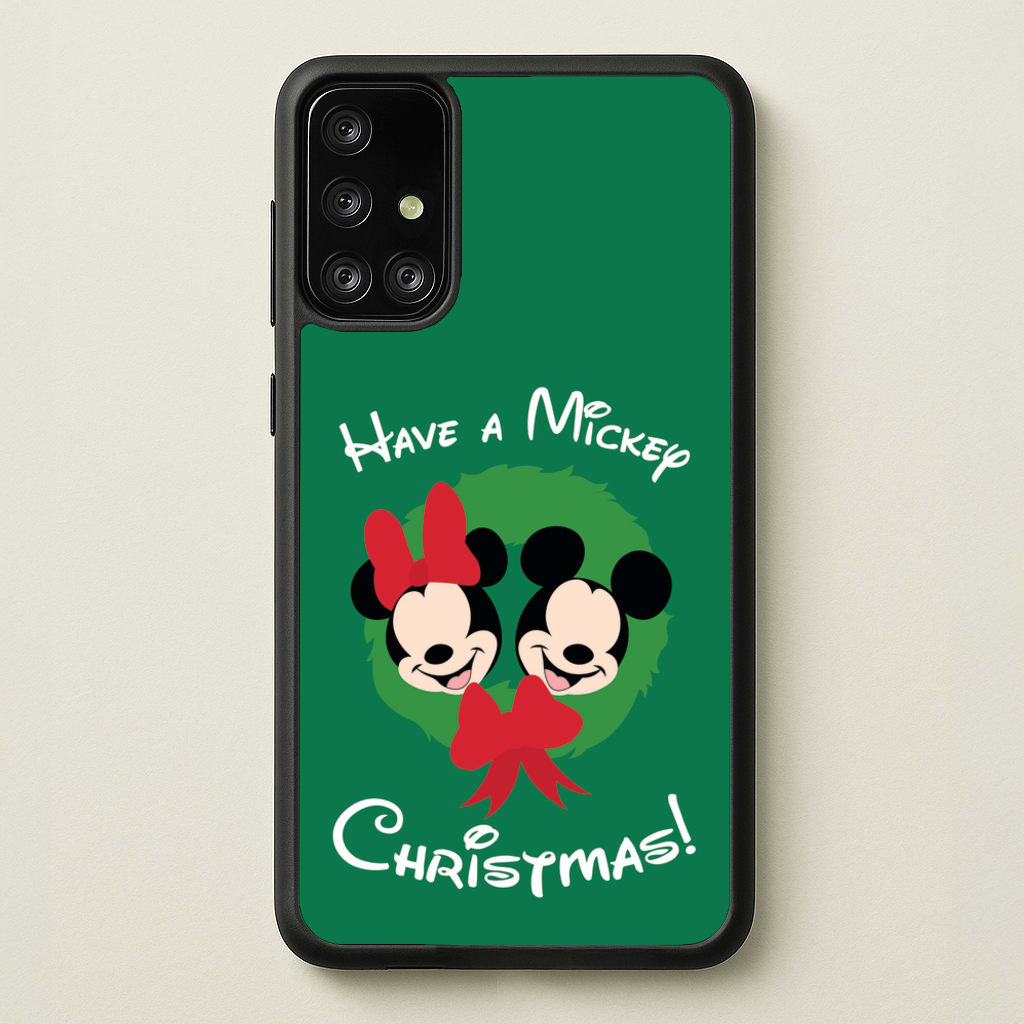 Have A Mickey Christmas - Disney Christmas Phone Case for Galaxy A71