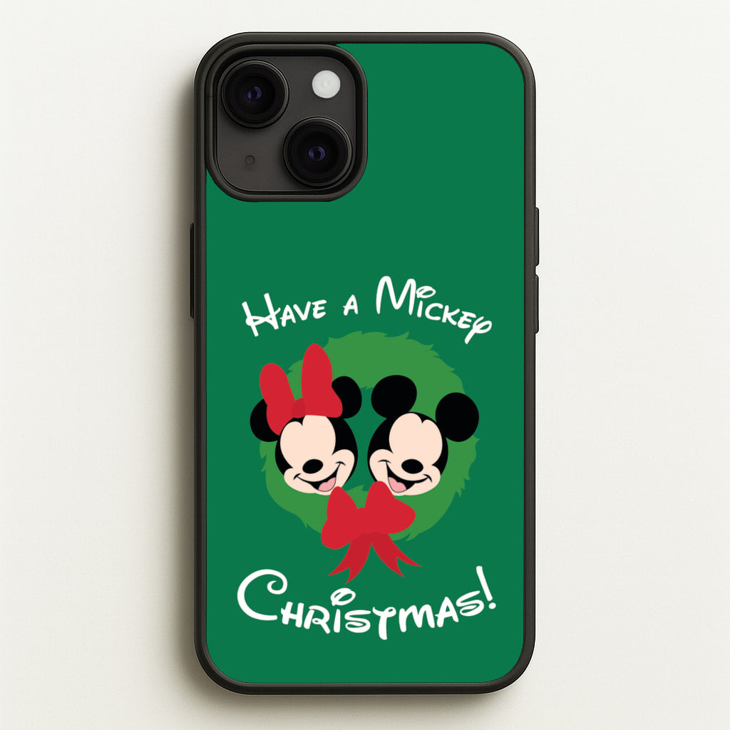 Have A Mickey Christmas - Disney Christmas Phone Case for iPhone 13