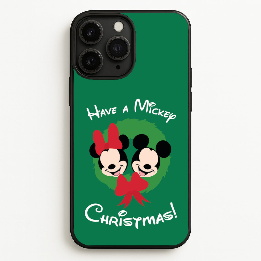 Have A Mickey Christmas - Disney Christmas Phone Case for iPhone 11 Pro
