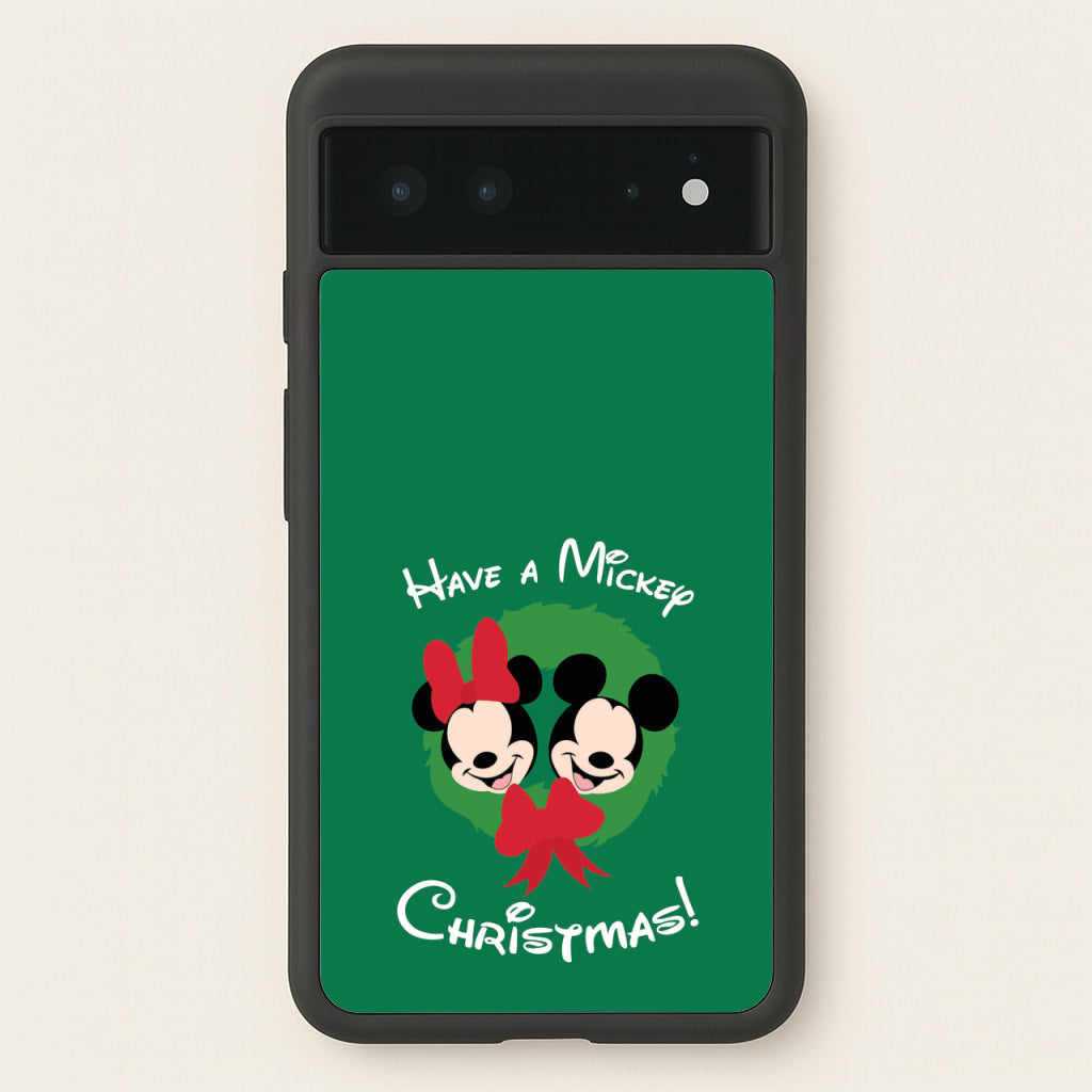 Have A Mickey Christmas - Disney Christmas Phone Case for Google Pixel 6