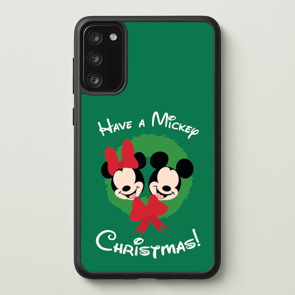 Have A Mickey Christmas - Disney Christmas Phone Case for Galaxy S20FE