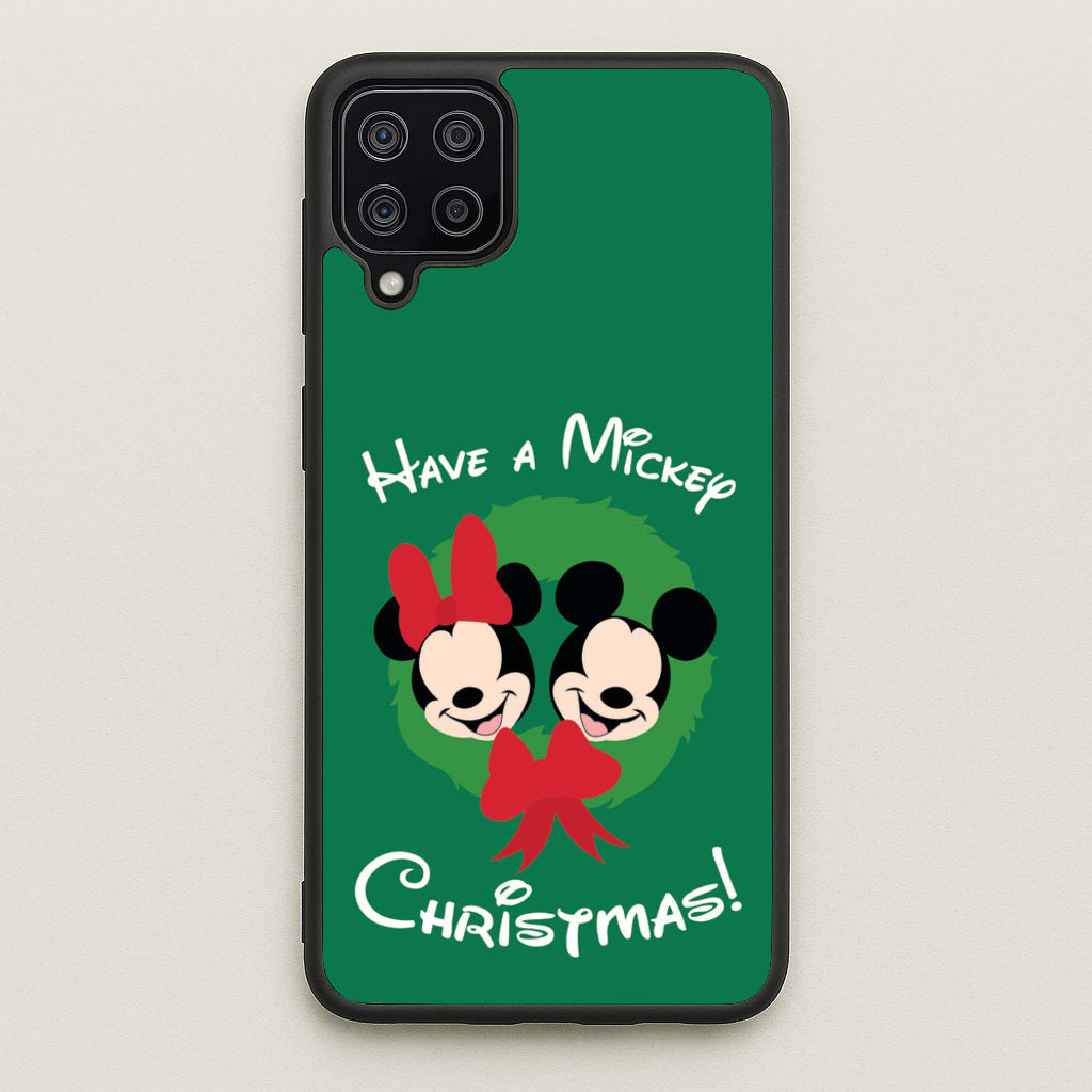 Have A Mickey Christmas - Disney Christmas Phone Case for Galaxy A12