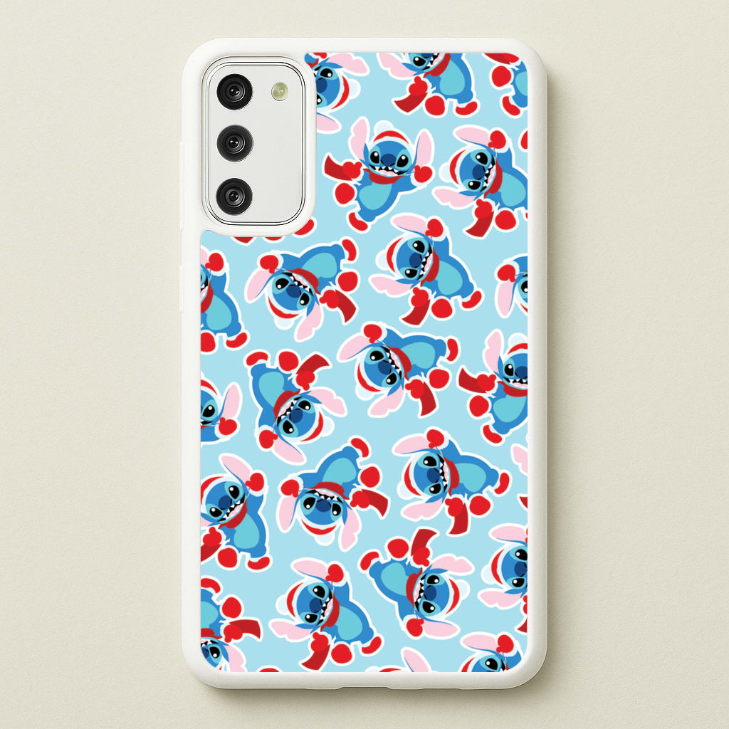 Blue Alien Christmas Pattern - Disney Christmas Phone Case for Galaxy S20