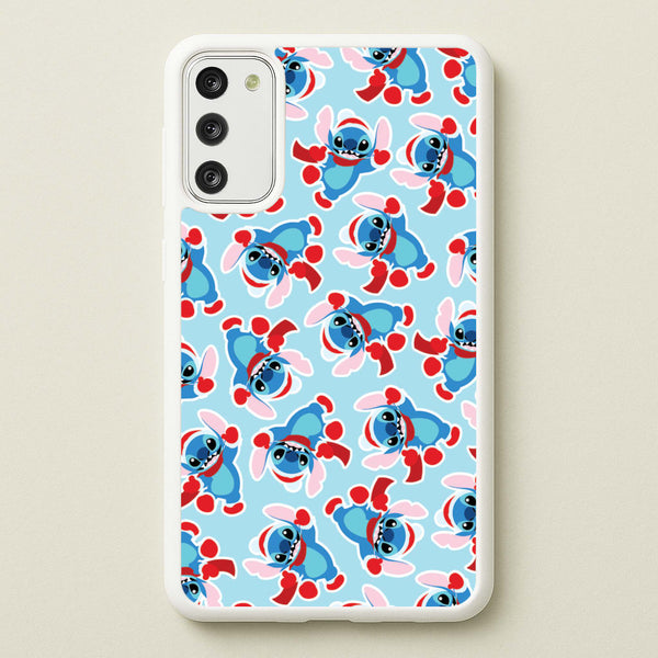 Blue Alien Christmas Pattern - Disney Christmas Phone Case for Galaxy S20