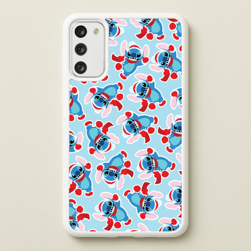 Blue Alien Christmas Pattern - Disney Christmas Phone Case for Galaxy S20FE