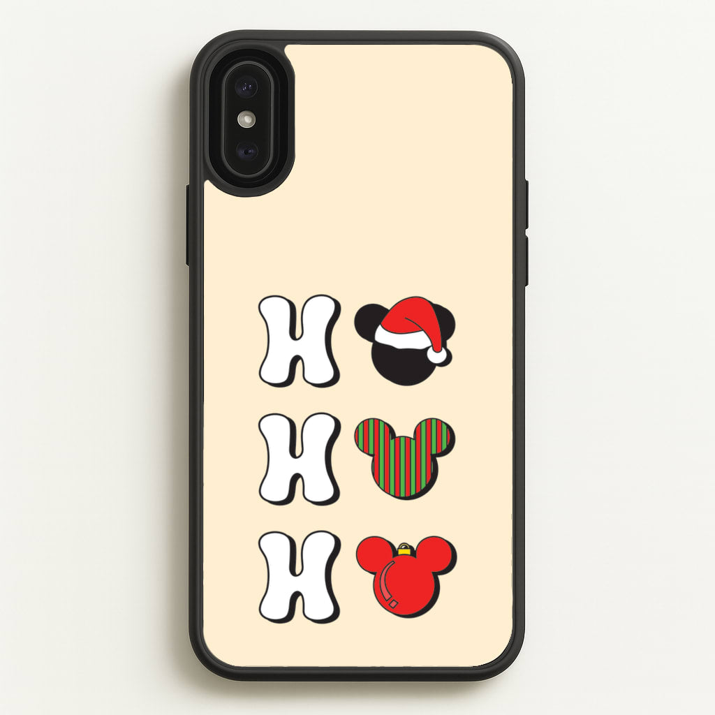 Ho Ho Ho Mickey - Disney Christmas Phone Case for iPhone XS Max