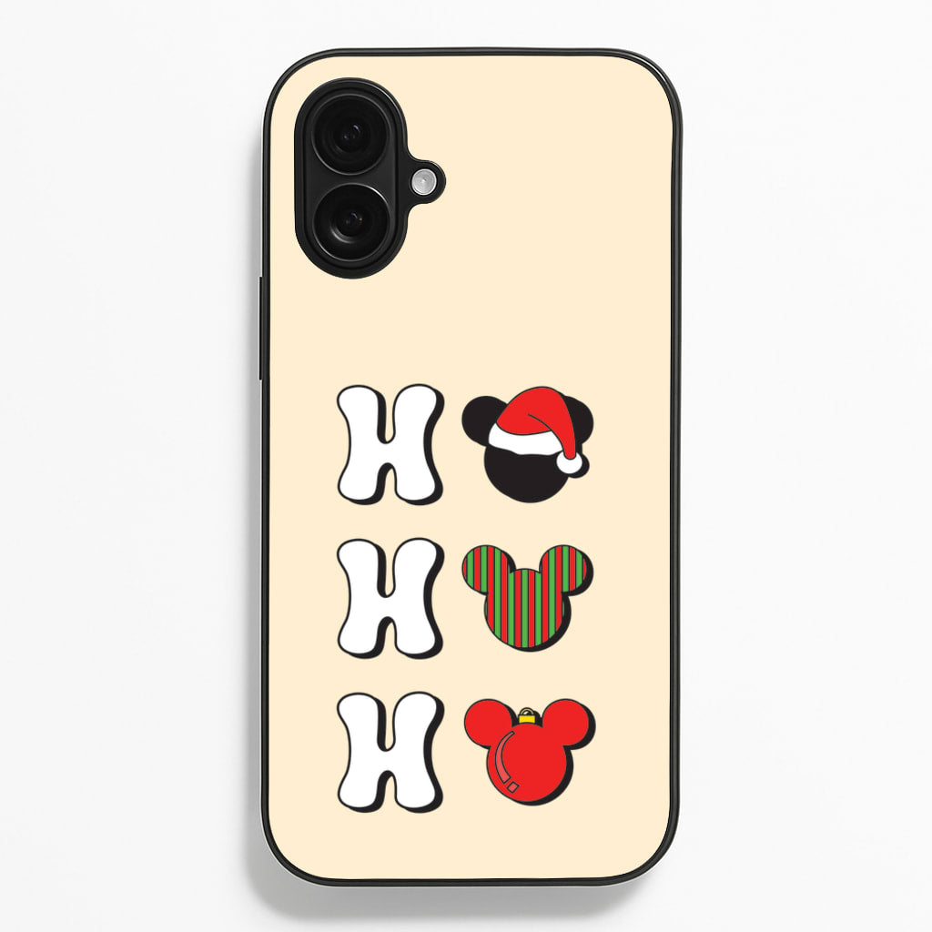 Ho Ho Ho Mickey - Disney Christmas Phone Case for iPhone 16 Plus