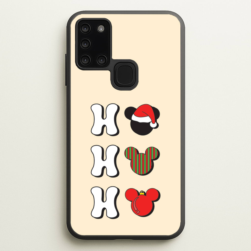 Ho Ho Ho Mickey - Disney Christmas Phone Case for Galaxy A21s