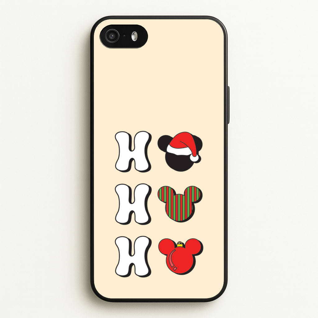 Ho Ho Ho Mickey - Disney Christmas Phone Case for iPhone 5 / 5s / SE 2016
