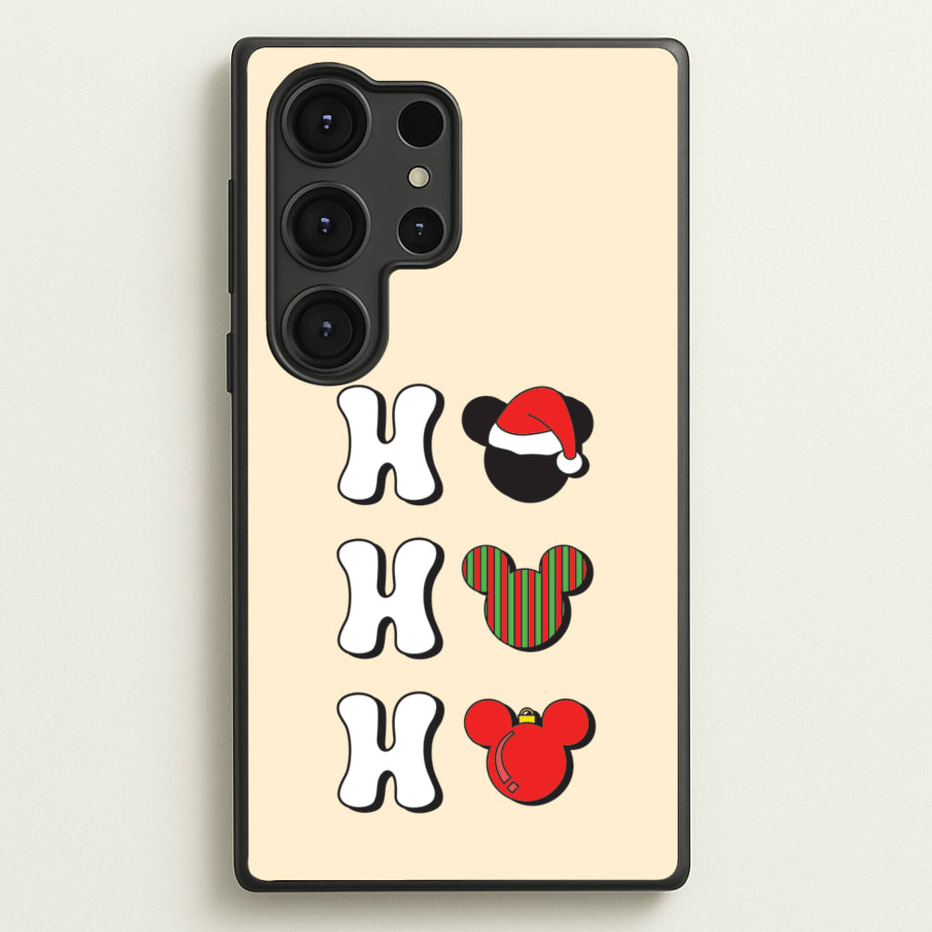 Ho Ho Ho Mickey - Disney Christmas Phone Case for Galaxy S25 Ultra