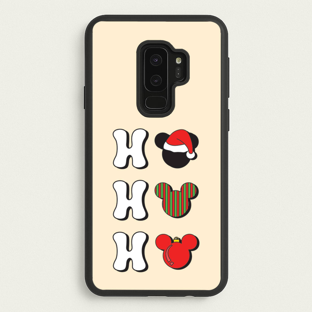Ho Ho Ho Mickey - Disney Christmas Phone Case for Galaxy S9 Plus