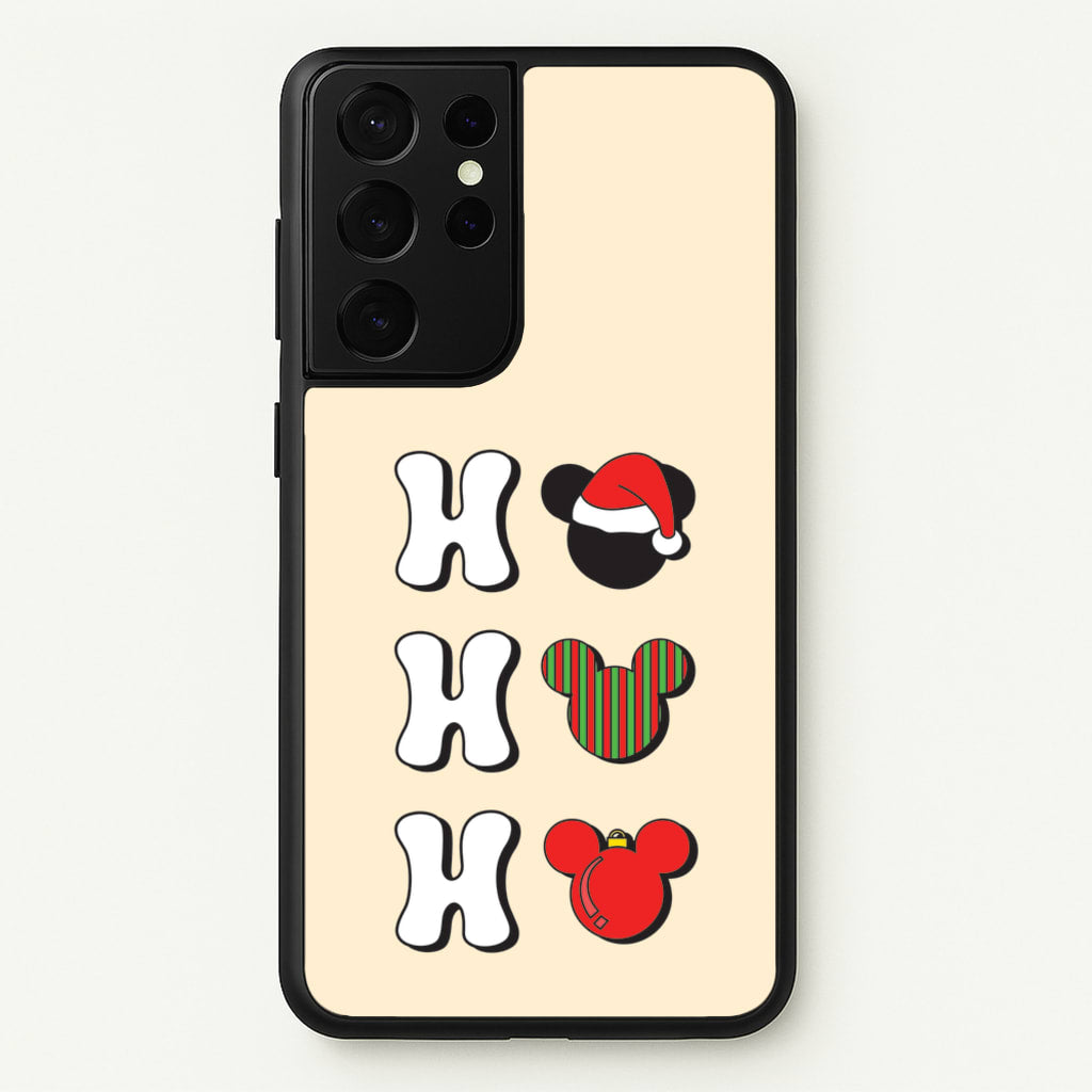 Ho Ho Ho Mickey - Disney Christmas Phone Case for Galaxy S21 Ultra