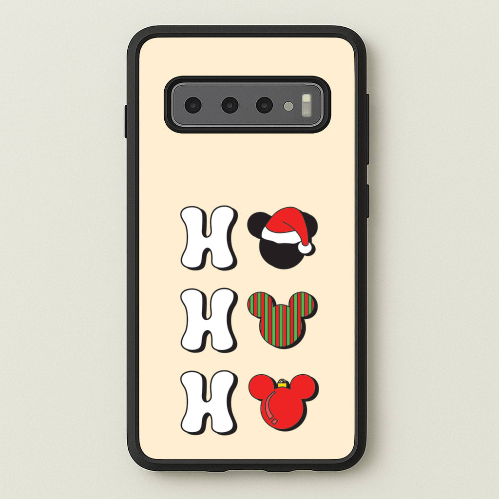 Ho Ho Ho Mickey - Disney Christmas Phone Case for Galaxy S10 Plus