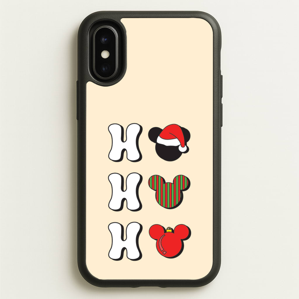 Ho Ho Ho Mickey - Disney Christmas Phone Case for iPhone X / XS