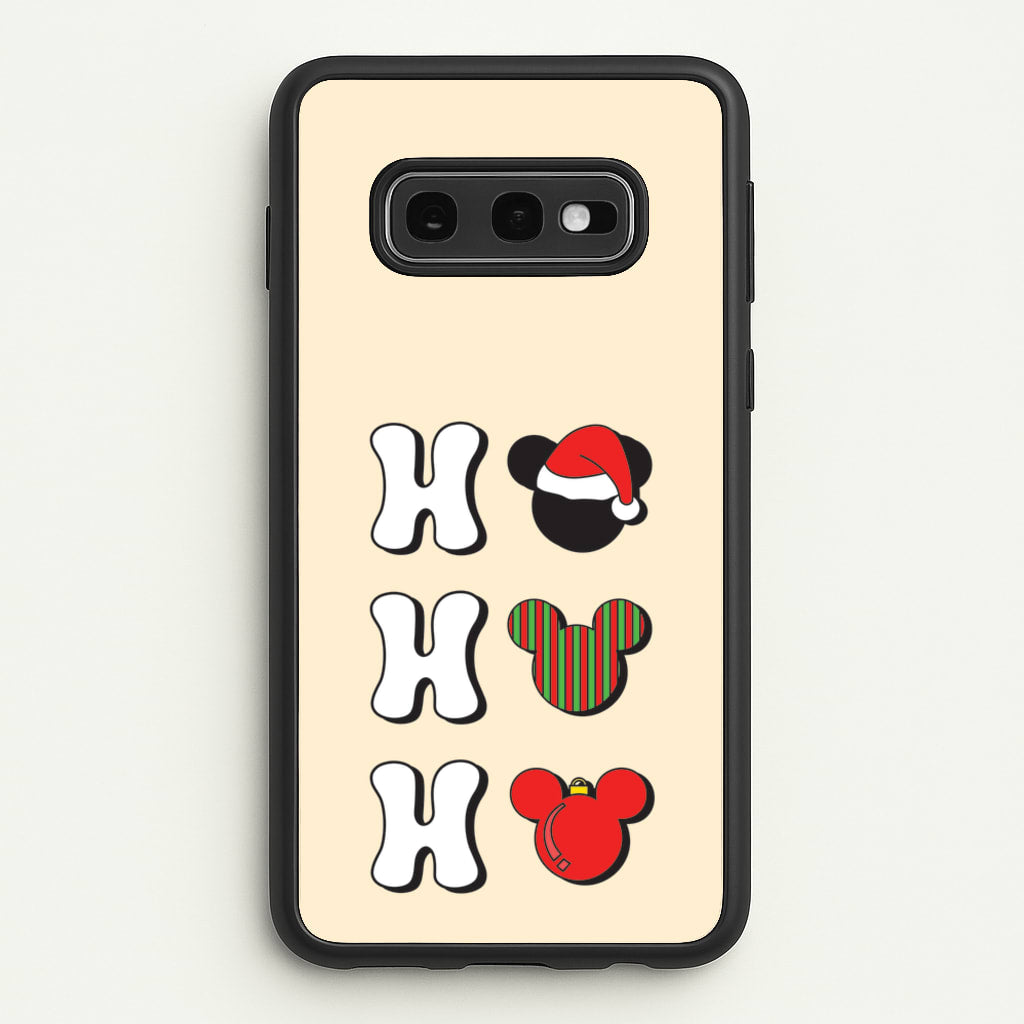 Ho Ho Ho Mickey - Disney Christmas Phone Case for Galaxy S10e