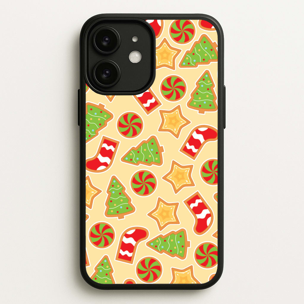 Gingerbread And Stocking Pattern - Christmas Patterns Phone Case for iPhone 11