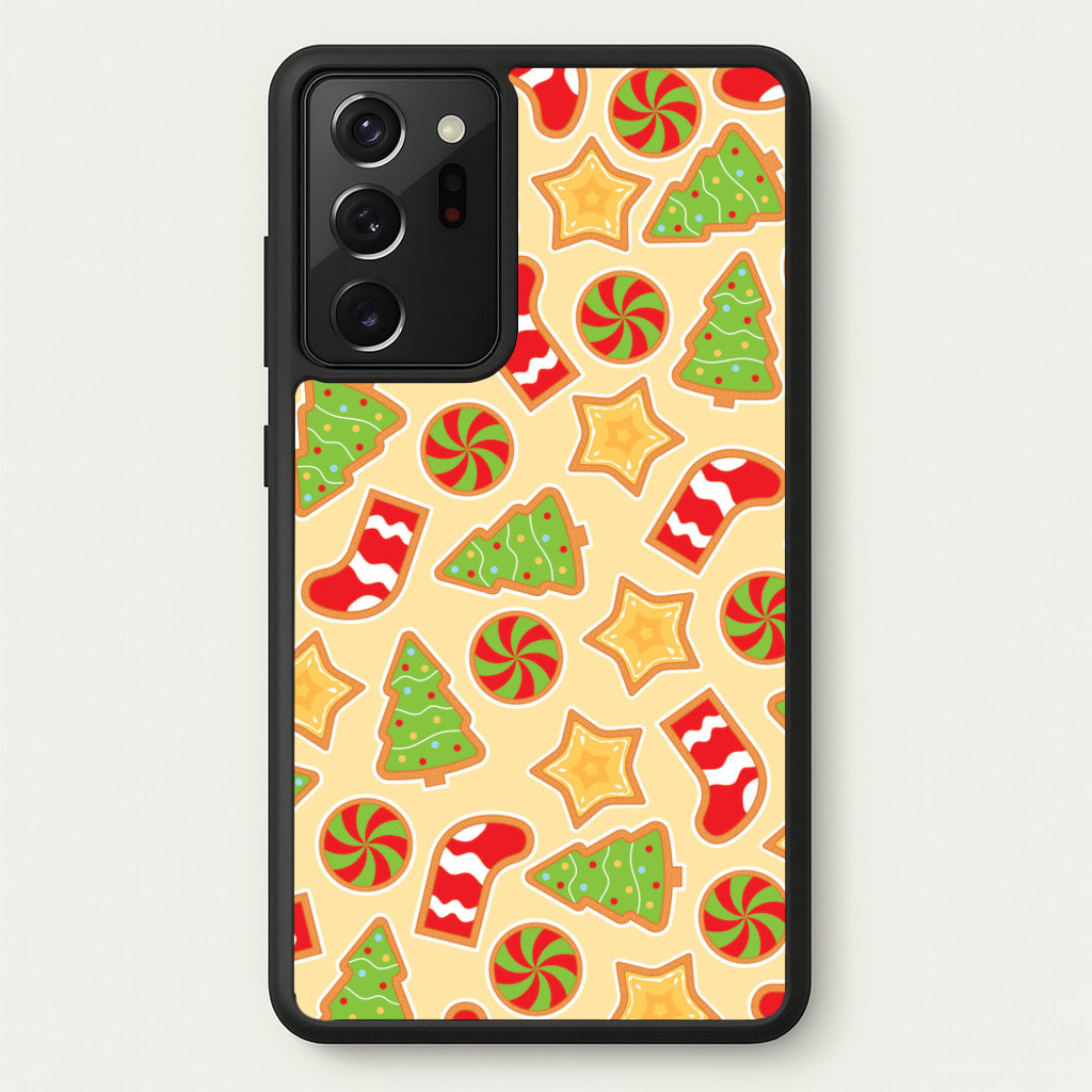 Gingerbread And Stocking Pattern - Christmas Patterns Phone Case for Galaxy Note 20 Ultra