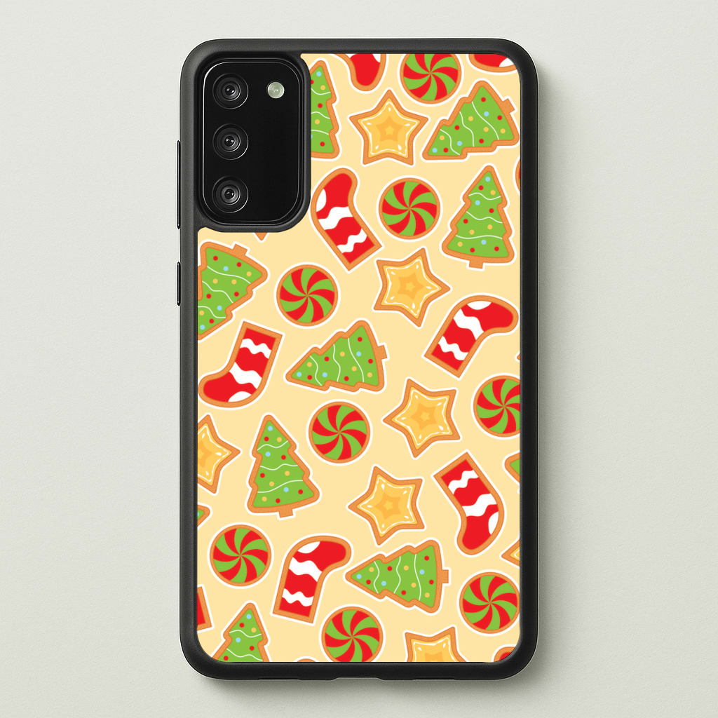 Gingerbread And Stocking Pattern - Christmas Patterns Phone Case for Galaxy S20FE