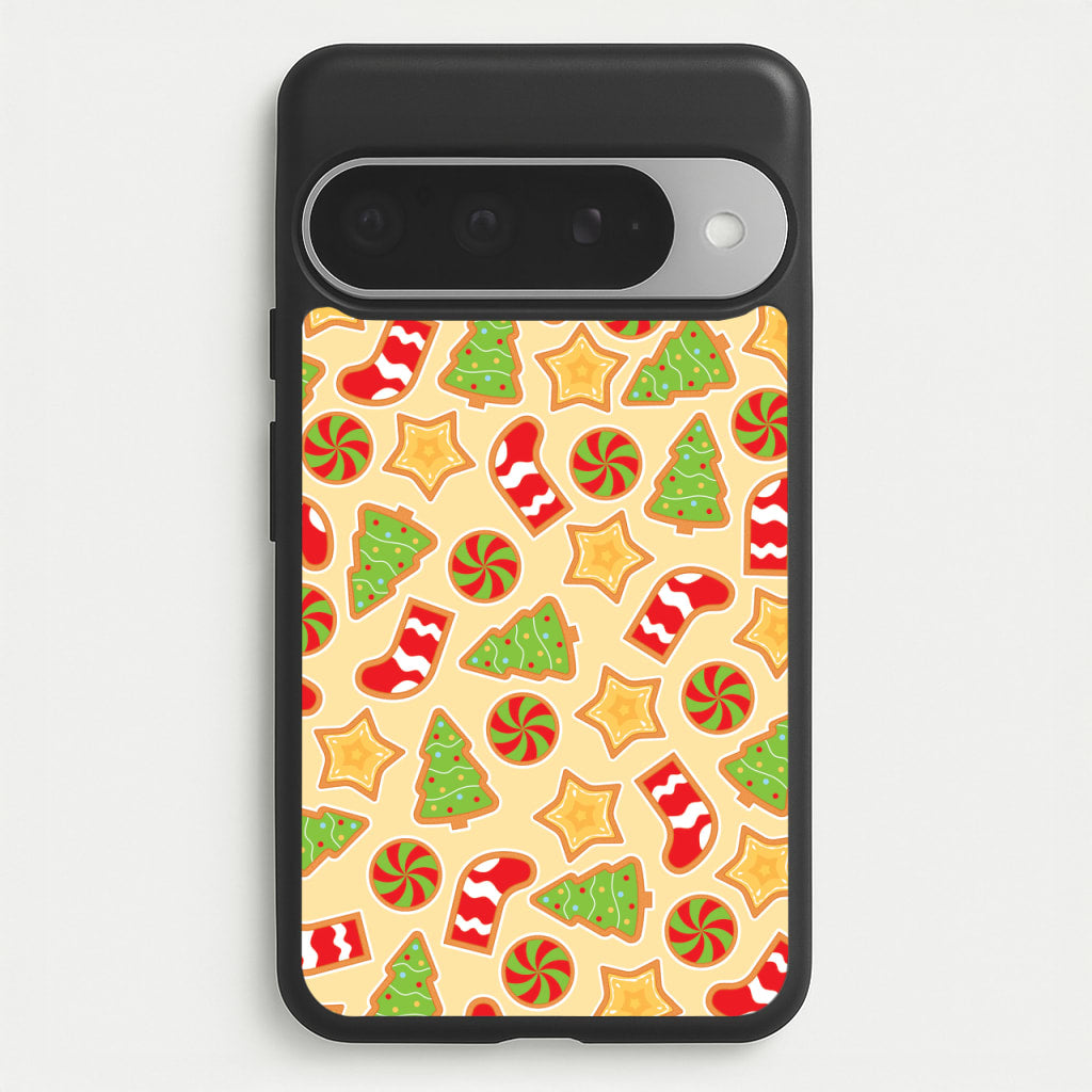 Gingerbread And Stocking Pattern Phone Case for Google Pixel 10 Pro XL