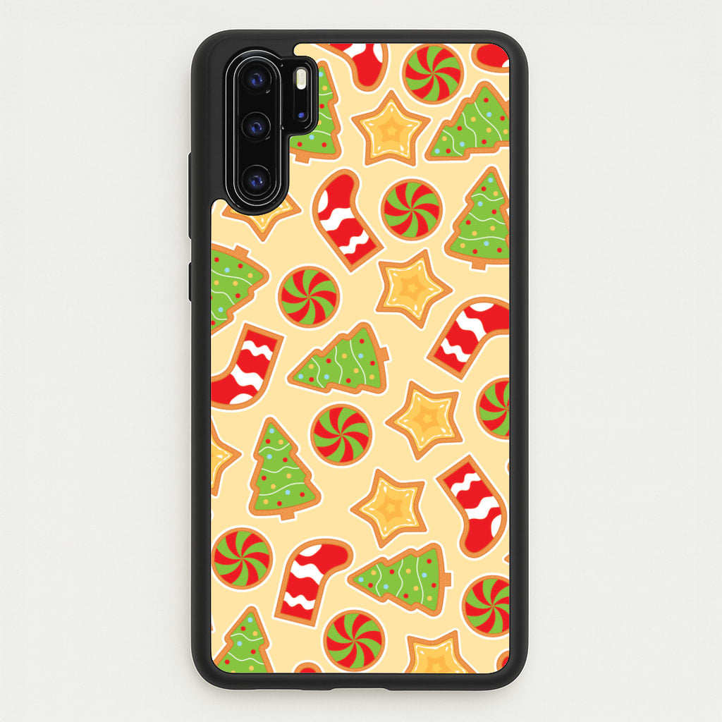 Gingerbread And Stocking Pattern - Christmas Patterns Phone Case for Huawei P30 Pro