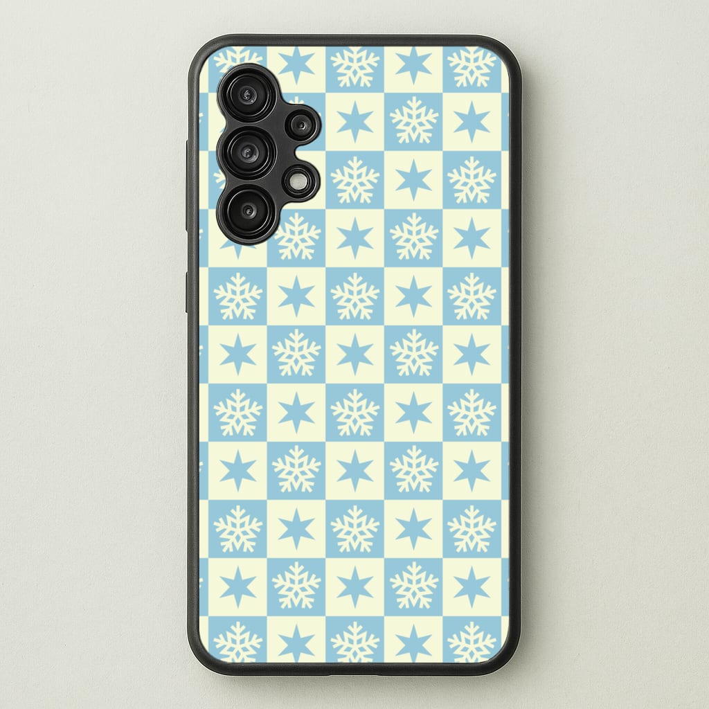 Snow And Star Pattern - Christmas Patterns Phone Case for Galaxy A13