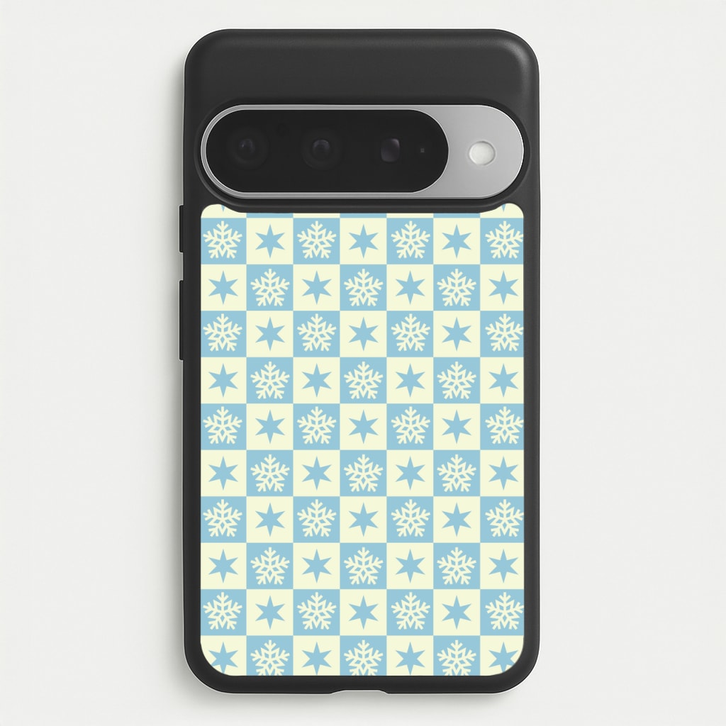 Snow And Star Pattern Phone Case for Google Pixel 10 Pro XL