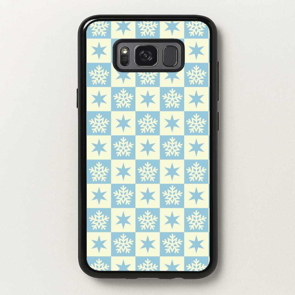 Snow And Star Pattern - Christmas Patterns Phone Case for Galaxy S8 Plus