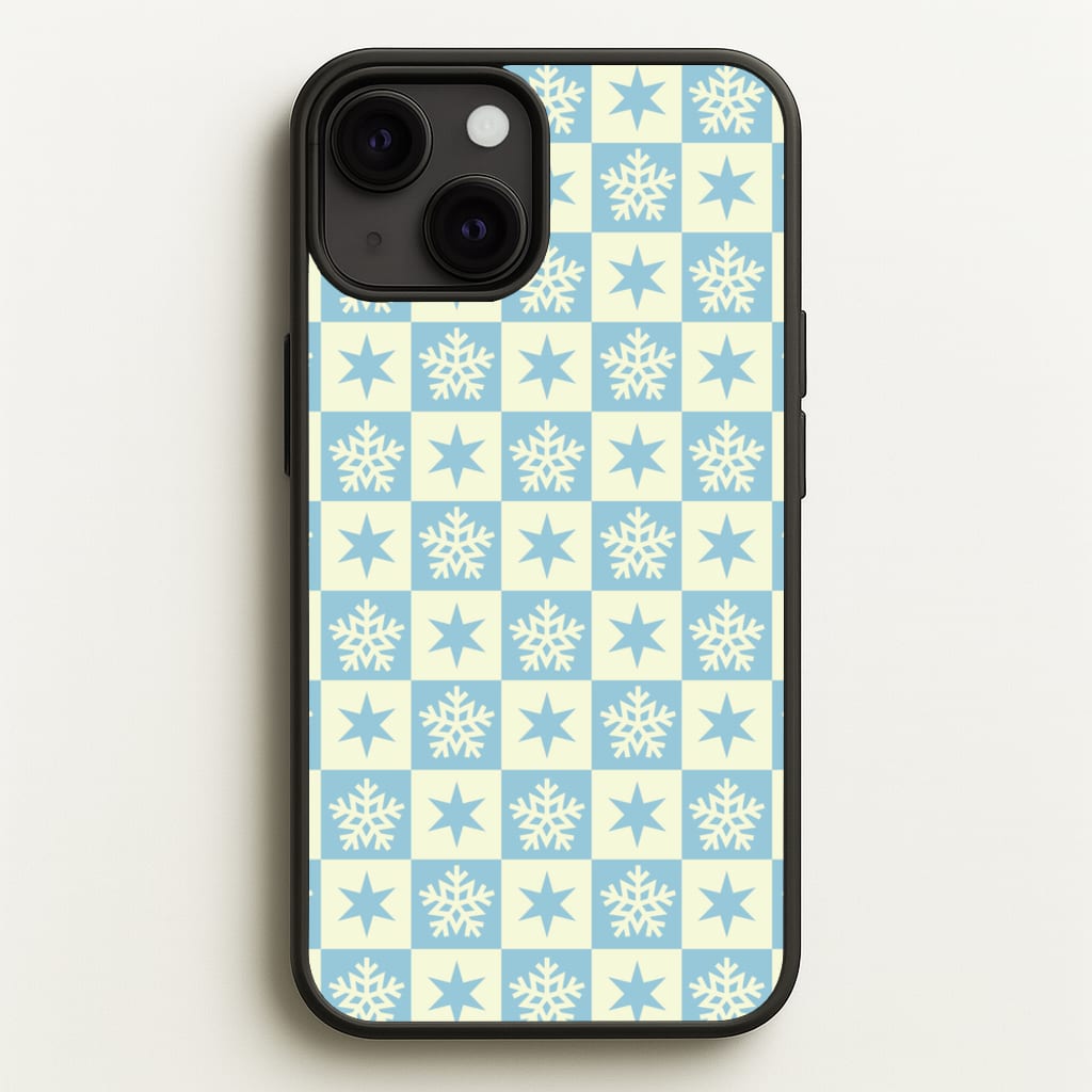 Snow And Star Pattern - Christmas Patterns Phone Case for iPhone 13