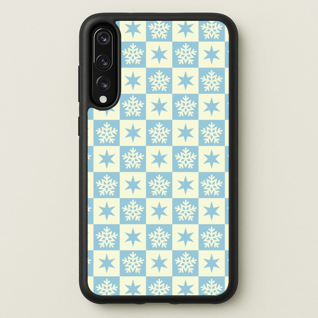 Snow And Star Pattern - Christmas Patterns Phone Case for Huawei P20 Pro