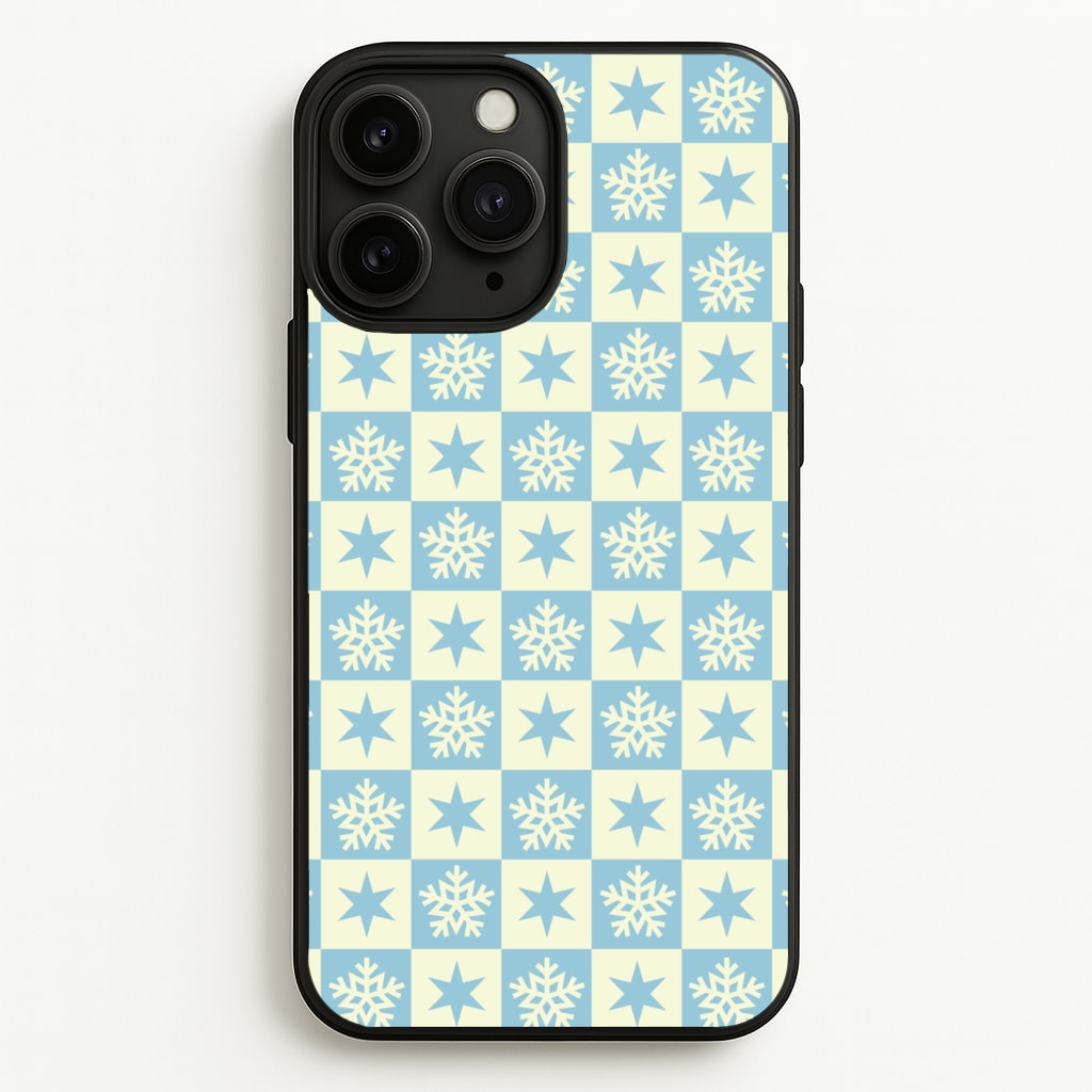 Snow And Star Pattern - Christmas Patterns Phone Case for iPhone 11 Pro Max