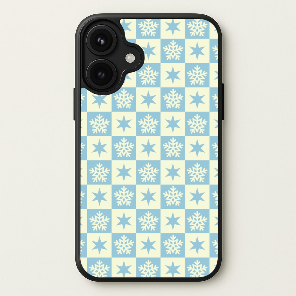 Snow And Star Pattern Phone Case for iPhone 17