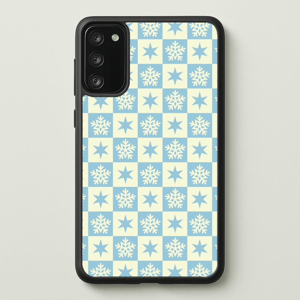 Snow And Star Pattern - Christmas Patterns Phone Case for Galaxy S20