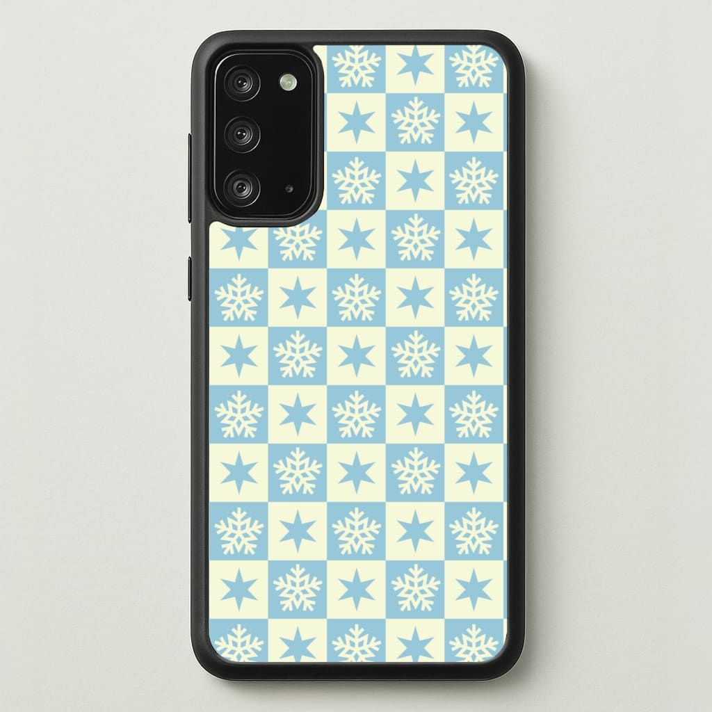 Snow And Star Pattern - Christmas Patterns Phone Case for Galaxy Note 20