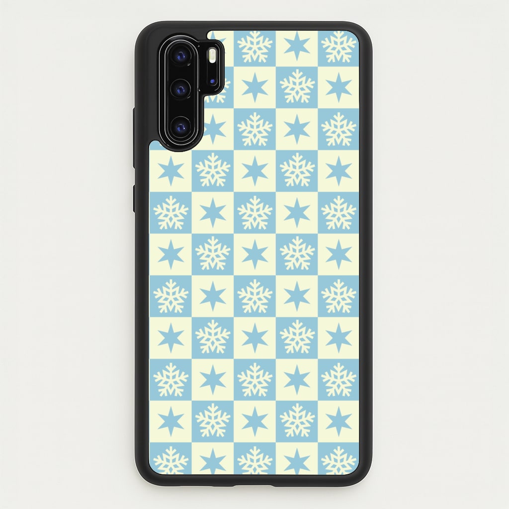 Snow And Star Pattern - Christmas Patterns Phone Case for Huawei P30 Pro