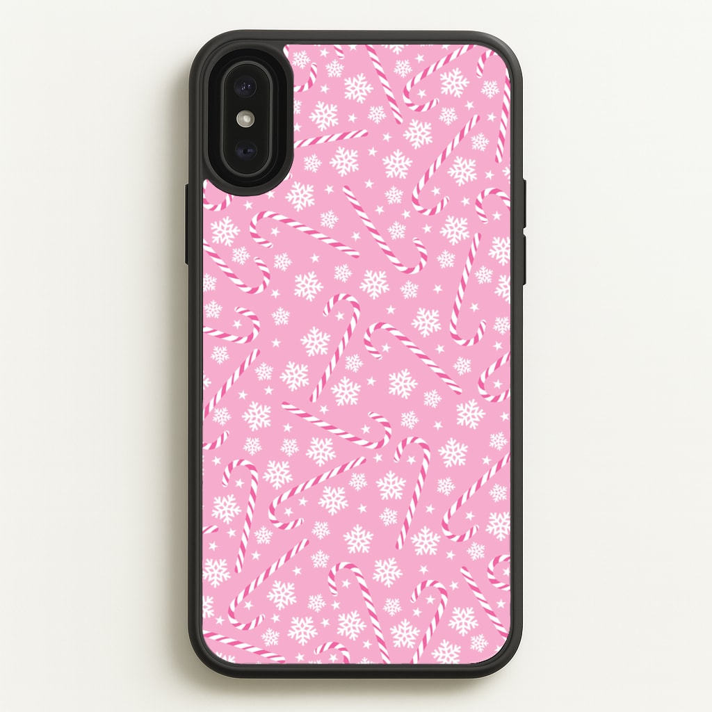 Candy Cane Pattern - Christmas Patterns Phone Case for iPhone XS Max