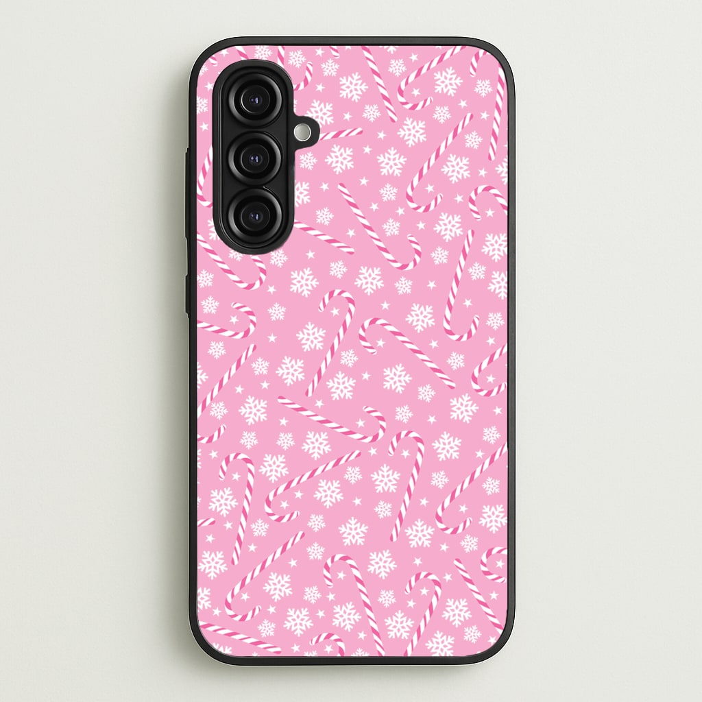 Candy Cane Pattern - Christmas Patterns Phone Case for Galaxy A16
