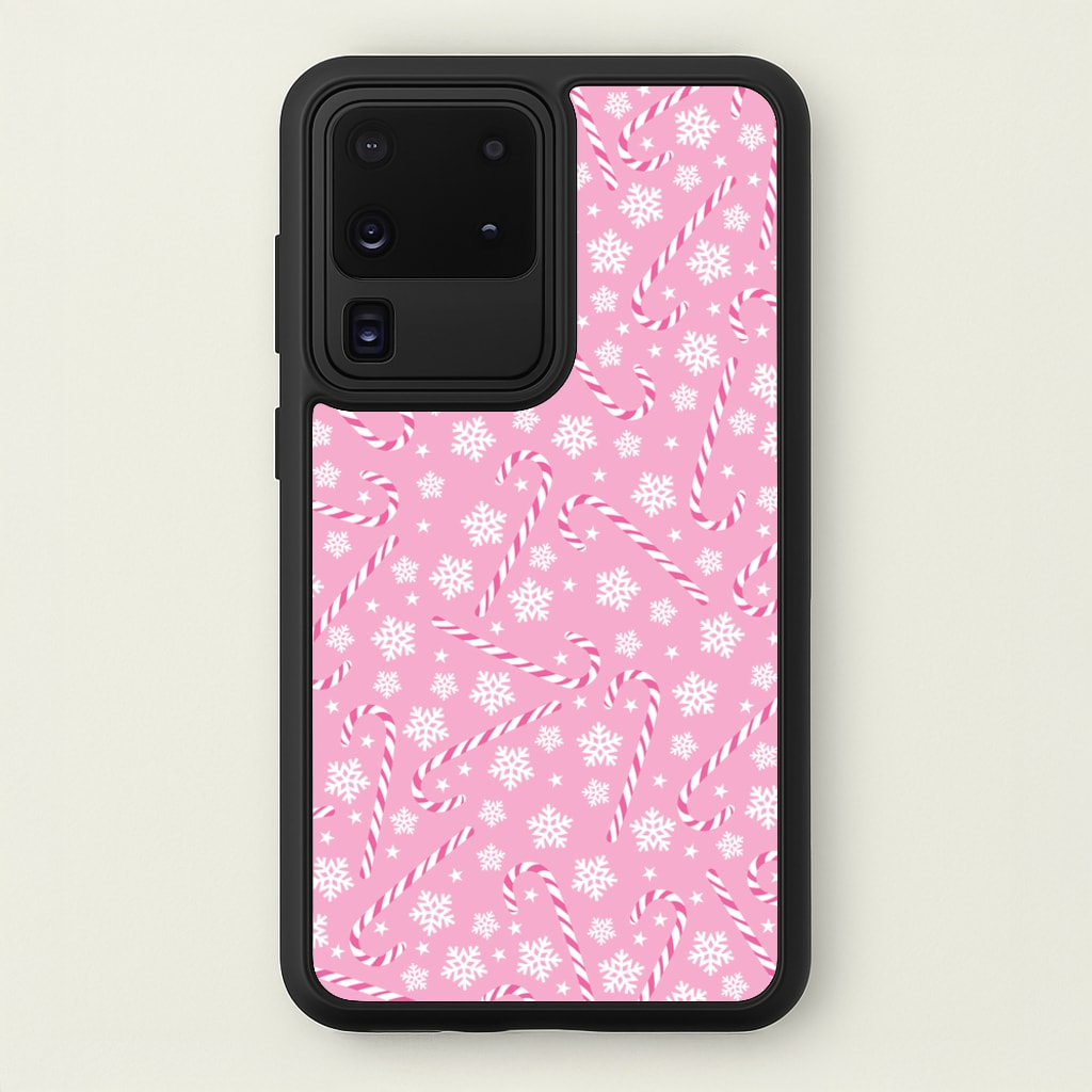 Candy Cane Pattern - Christmas Patterns Phone Case for Galaxy S20 Ultra